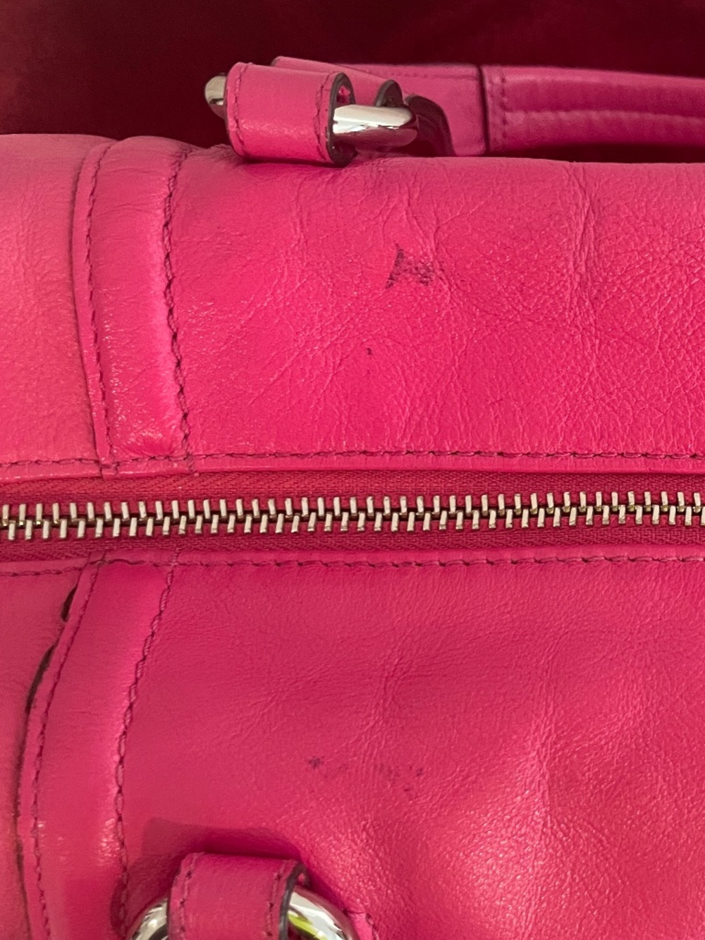 COACH - Ashley Pink Leather Satchel Bag - Picture 7 of 7